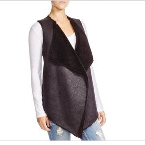 Velvet Women's Black Faux Shearing-front Vest